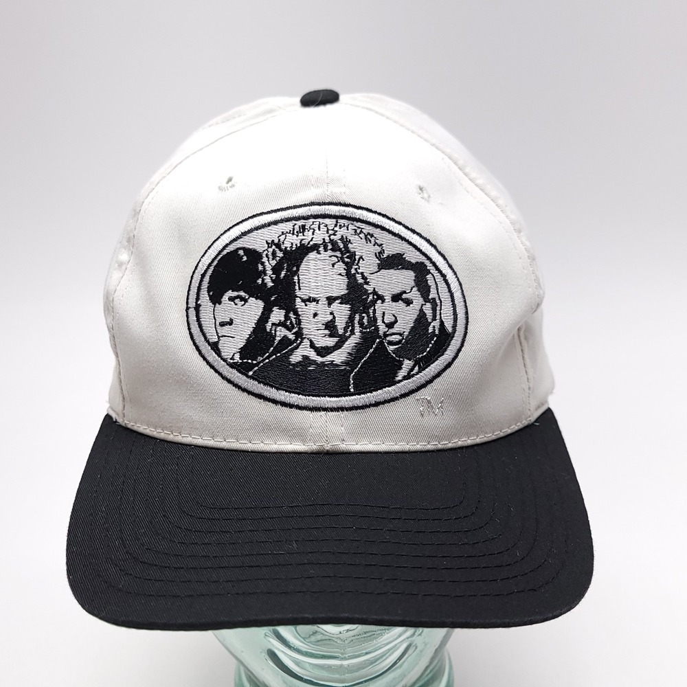 Vintage The Three Stooges Snapback‎ Baseball Hat Cap 1993 White Annco